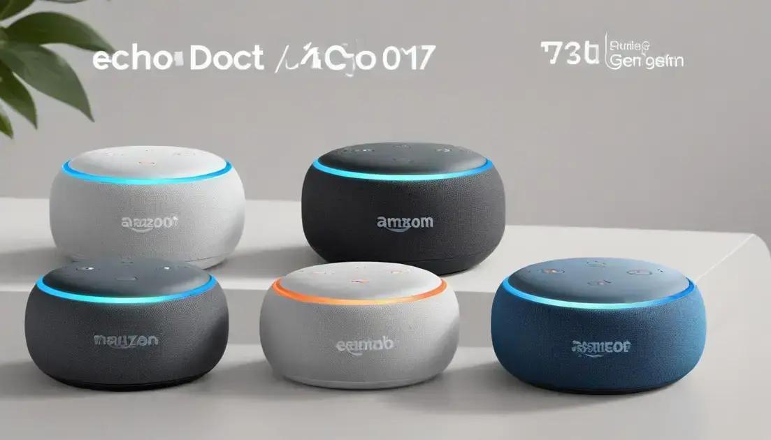 Comparativo: Echo Dot 4ª geração vs outras versões