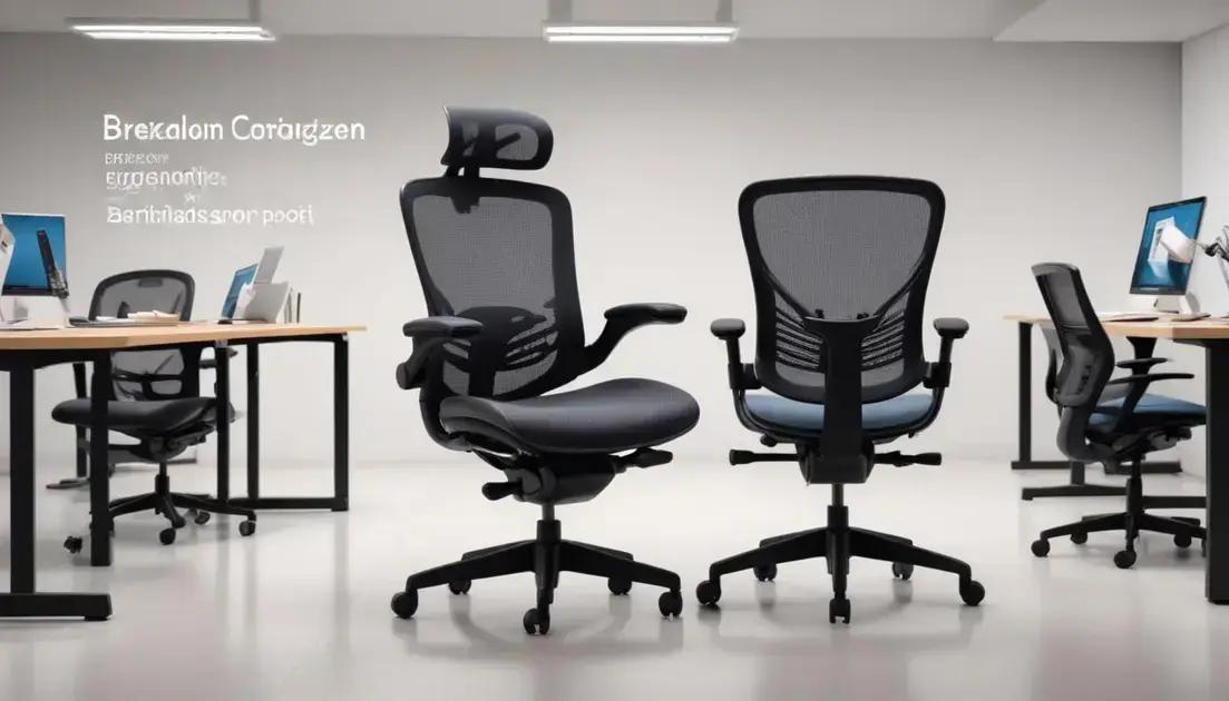 Principais características a considerar ao comprar uma cadeira