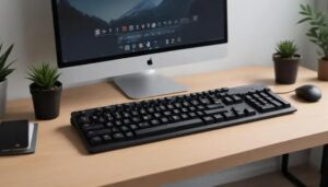 Teclado mecânico silencioso para trabalho remoto: conforto e produtividade