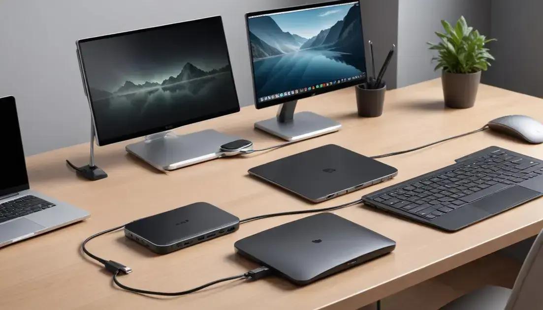 Vantagens de usar um hub usb-c