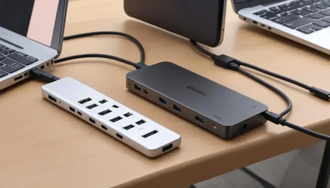 Melhores modelos de hub usb-c com múltiplas portas em 2025