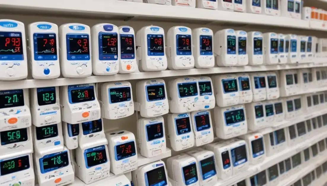 Comparação de preços de oxímetros de pulso no Brasil