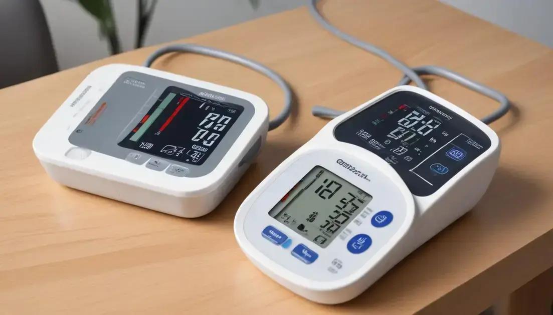 Comparação entre diferentes modelos de aparelhos de pressão