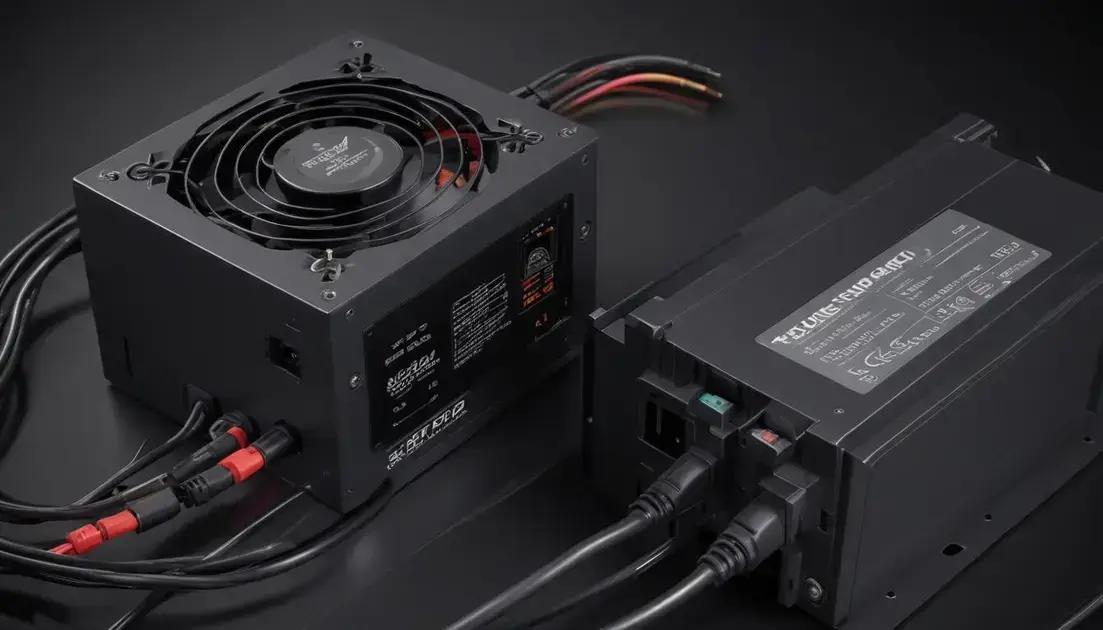 Comparativo entre fontes modulares e tradicionais