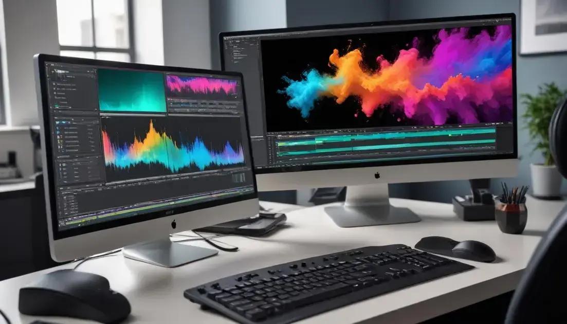 principais características para edição de vídeo