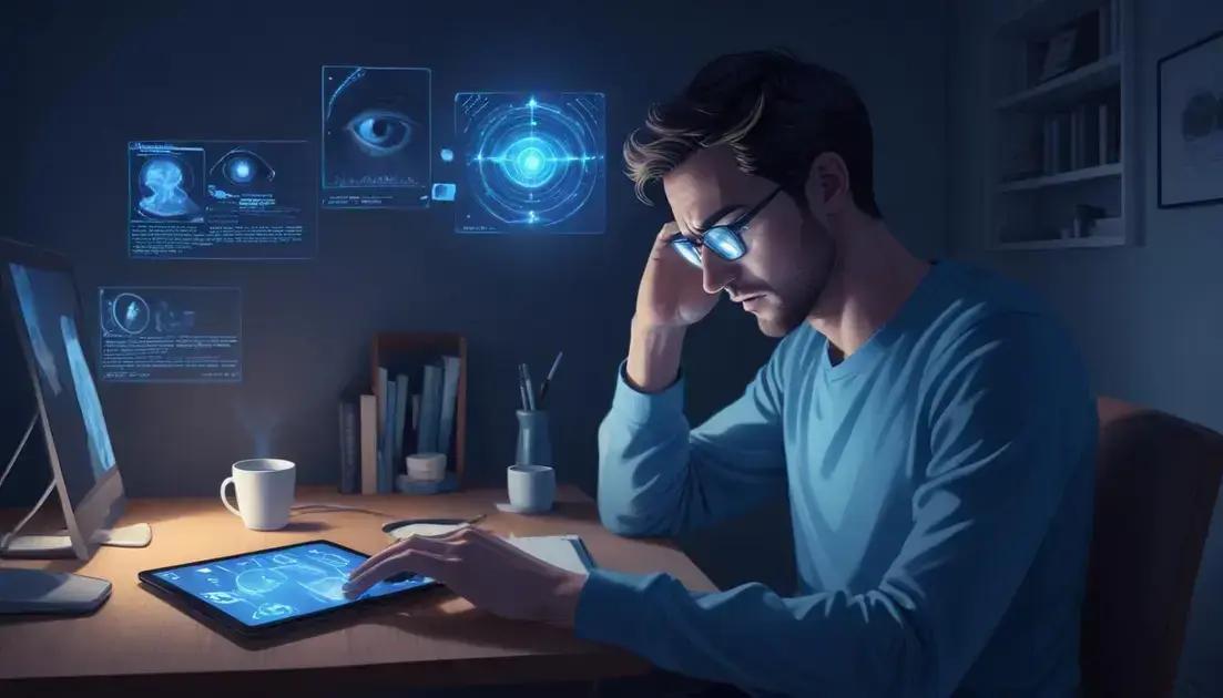 Como a luz azul afeta sua saúde visual