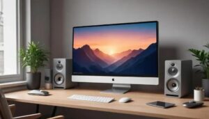 Monitor com alto-falantes integrados para home office: praticidade e qualidade