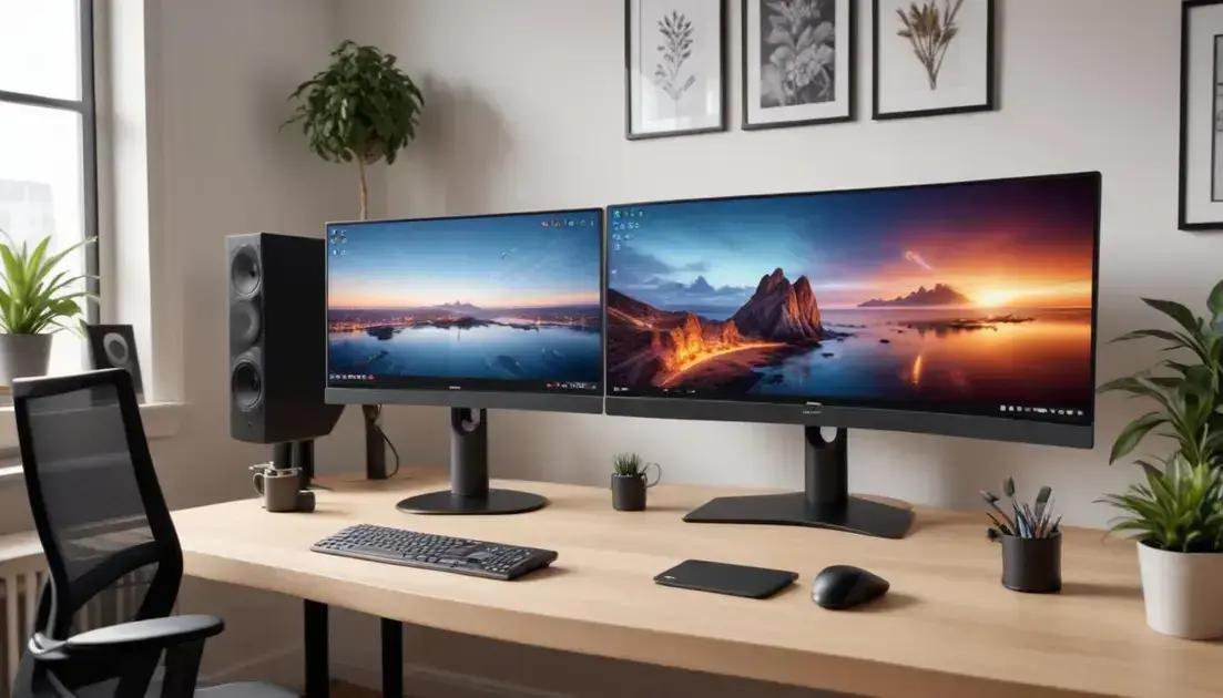 Top modelos de monitores com alto-falantes em 2025