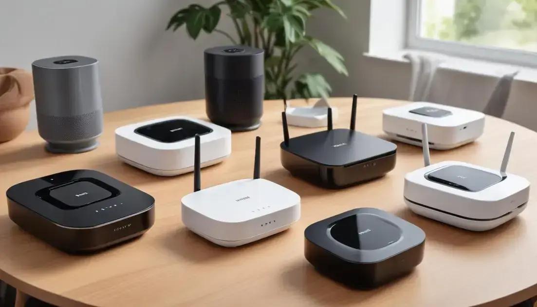 Comparativo entre diferentes modelos de roteadores mesh