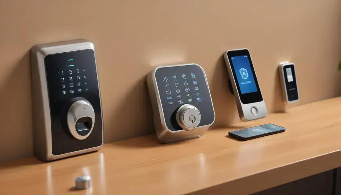 Comparação entre modelos de fechaduras digitais