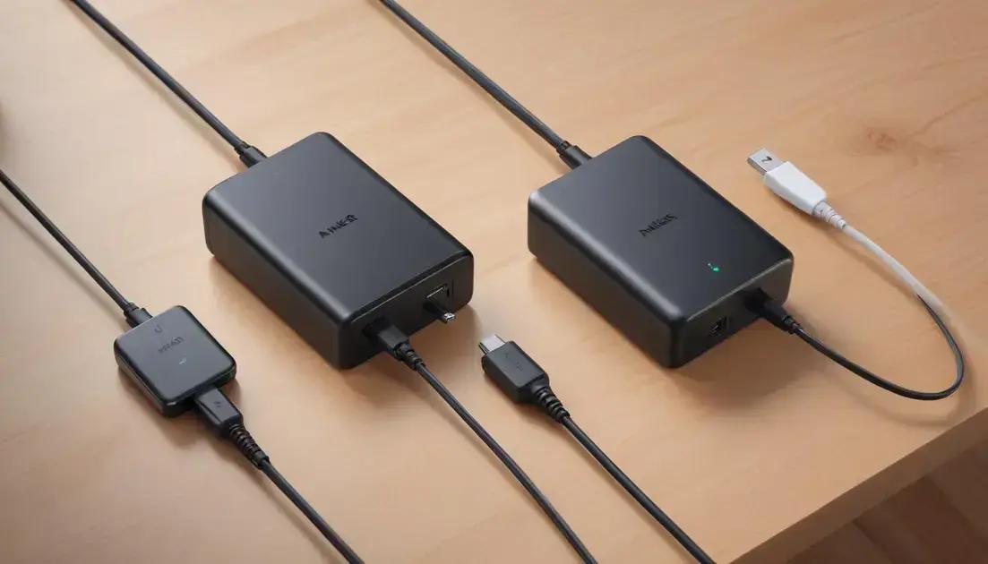 Comparação com outros carregadores rápidos