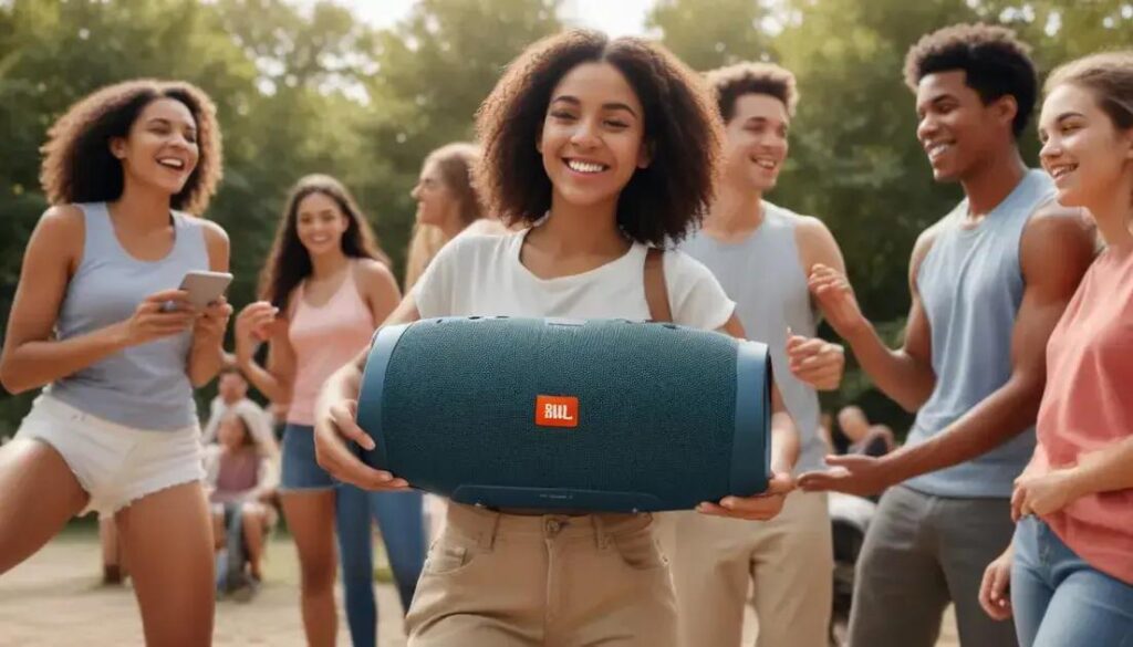 caixa de som bluetooth jbl boombox 3: som potente para qualquer ocasião