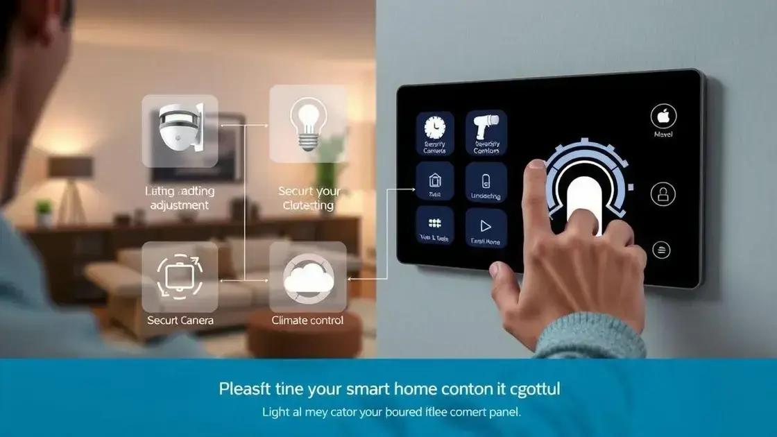 Benefícios de um painel de controle de casa inteligente